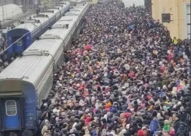 Puhoi de oameni în gara din HARKOV! Imagini incredibile