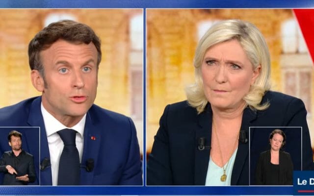 Dezbaterea televizată decisivă din Franța: Emmanuel Macron a contrat-o pe Marine Le Pen pe tema împrumutului din Rusia