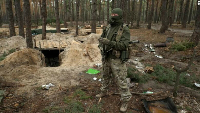 O tabără militară rusească abandonată dintr-o pădure de lângă Kiev dezvăluie ororile războiului