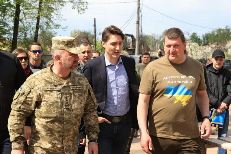 Și premierul canadian Justin Trudeau a ajuns duminică în Ucraina