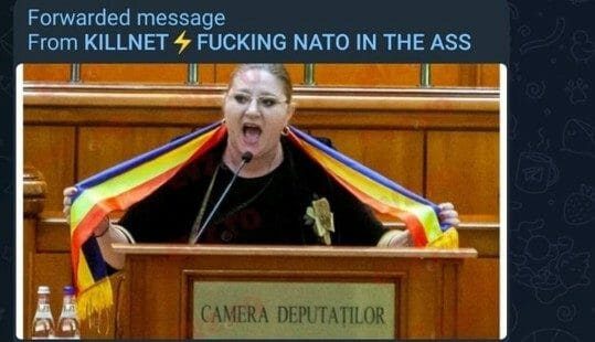 Hackerii pro-ruși de la Killnet o apreciază pe Diana Șoșoacă și publică o poză cu senatoarea ex-AUR