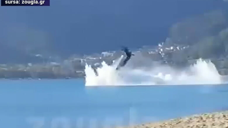 Momentul prăbușirii elicopterului din Grecia. Copilotul român a murit VIDEO
