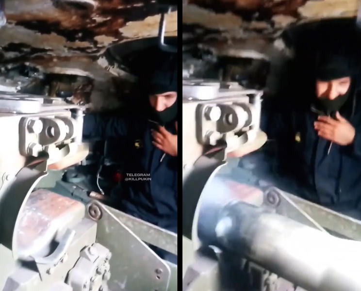Imagini rare din interiorul unui tanc T-62 rusesc! Soldații strigă „Allahu Akbar” înainte să tragă cu tunul VIDEO
