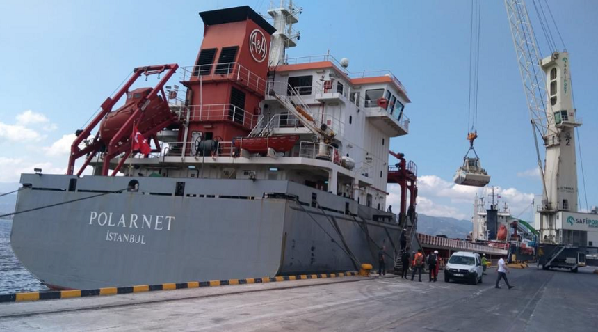 Cargoul Polarnet, cu 12.000 de tone de porumb ucrainean la bord, prim navă cu cereale ucrainene exportate care a ajuns la destinaţie, în Turcia