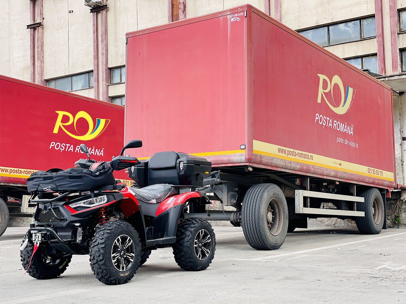 Poşta Română anunţă că a achiziţionat patru autovehicule ATV, pentru zone de munte, greu accesibile / Au costat 99.000 de lei + TVA