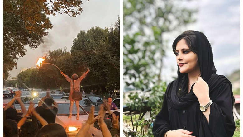 Femeile din Iran își ard hijaburile. Proteste uriașe după ce Masha Amini a murit pentru ca nu își legase corect vălul