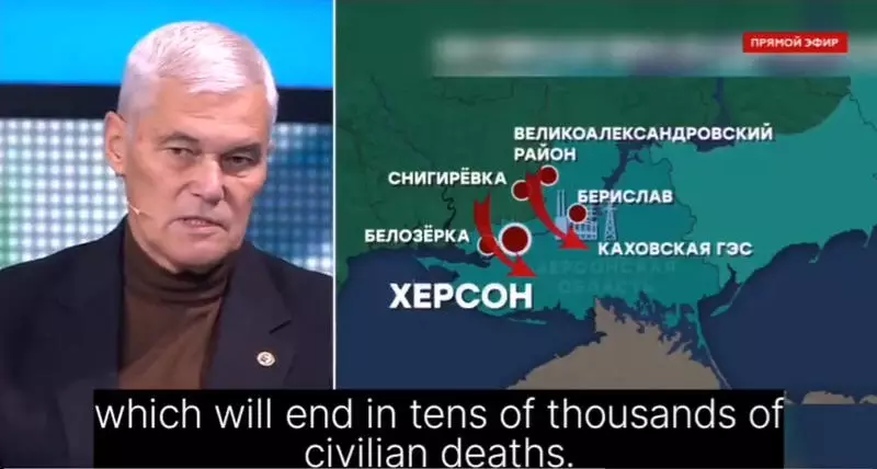 VIDEO La TV, în Rusia: Ucraina are o bombă nucleară și se pregătește să o detoneze