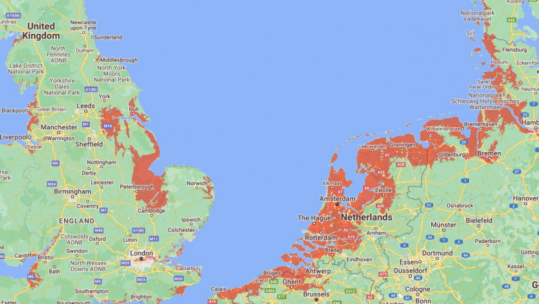 Mare parte din Londra va fi sub apă în 2100. Harta roșie a orașelor europene în pericol să fie înghițite de mare în acest secol