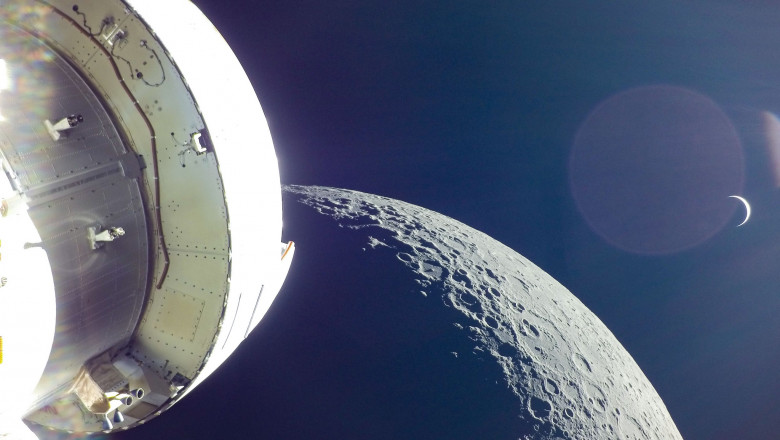 Un „răsărit” de Pământ, văzut de pe orbita Lunii. Ultimele poze făcute de Orion, înainte de întoarcerea acasă