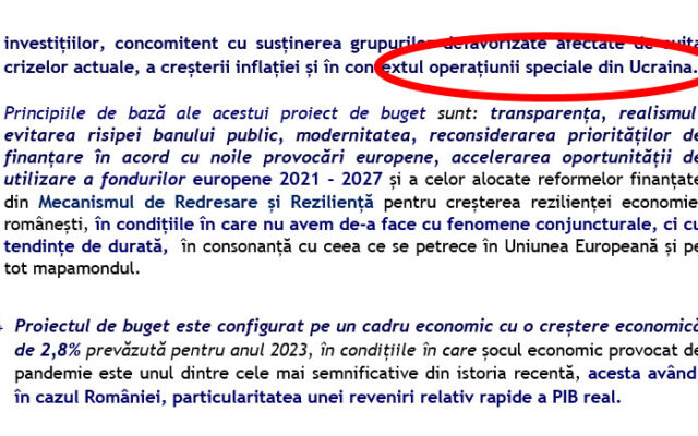 ”Operațiune specială”, termenul folosit de Rusia pentru a masca invadarea Ucrainei, utilizat într-un document oficial al Ministerului Finanțelor