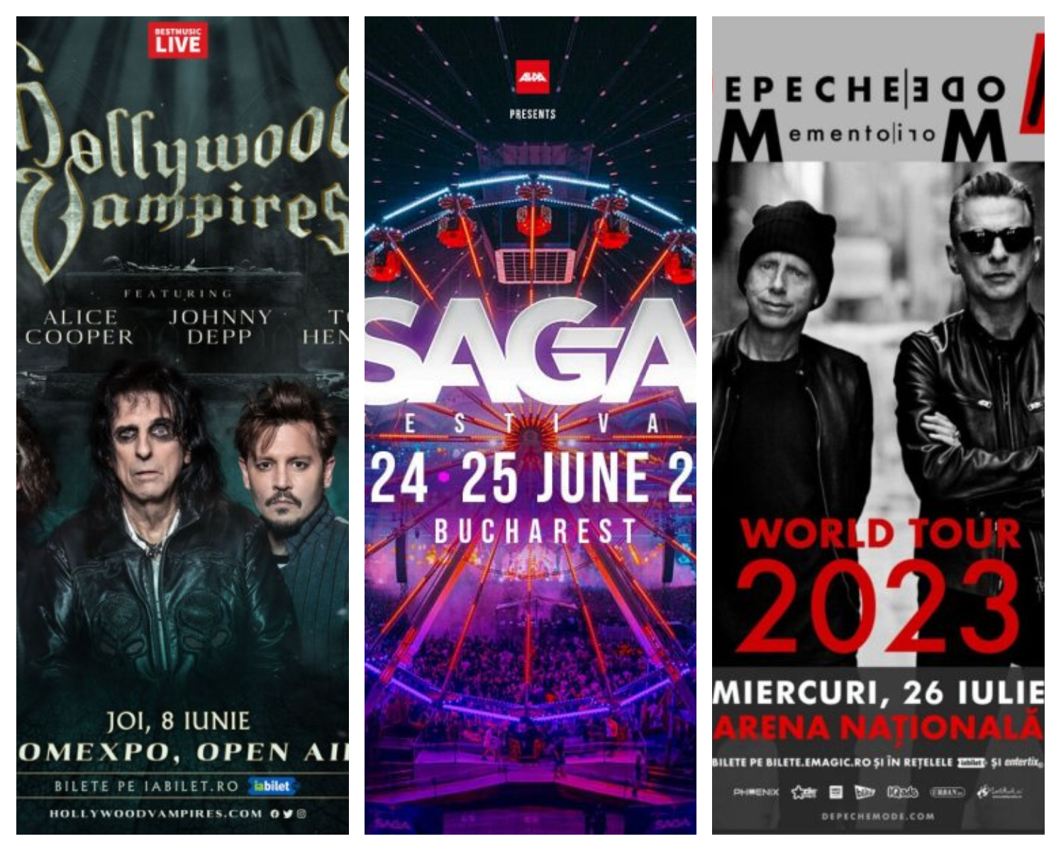 Concertele verii 2023. Cât costă să-i vezi pe Robbie Williams, Iggy Pop ori Depeche Mode