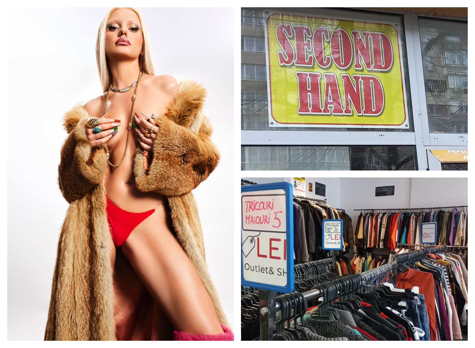 Alexandra Stan recunoaște că își cumpără haine second-hand! ”Susțin purtarea hainelor reciclate, vintage”