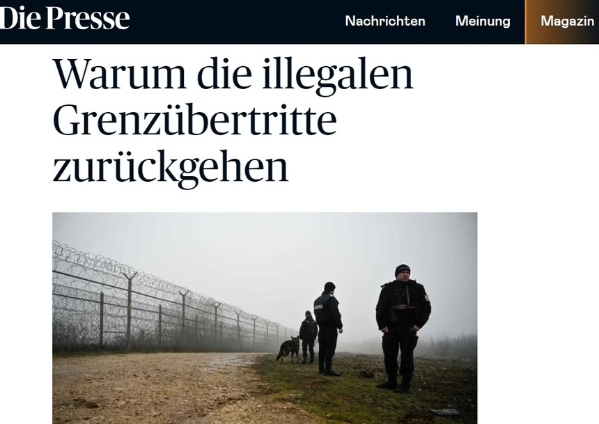 Numărul persoanelor care trec ilegal frontiera în Austria a scăzut brusc. Care este explicația