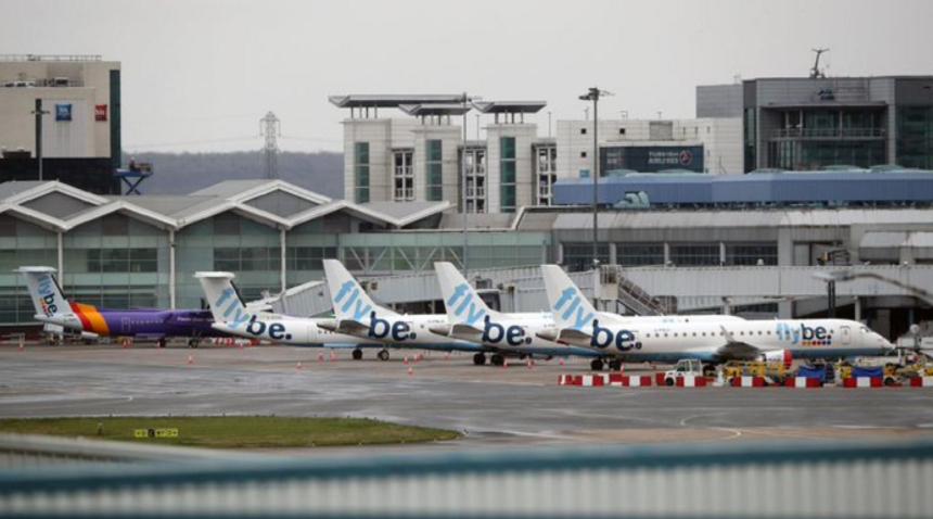 O companie aeriană britanică îşi încetează activitatea şi îşi anulează toate zborurile