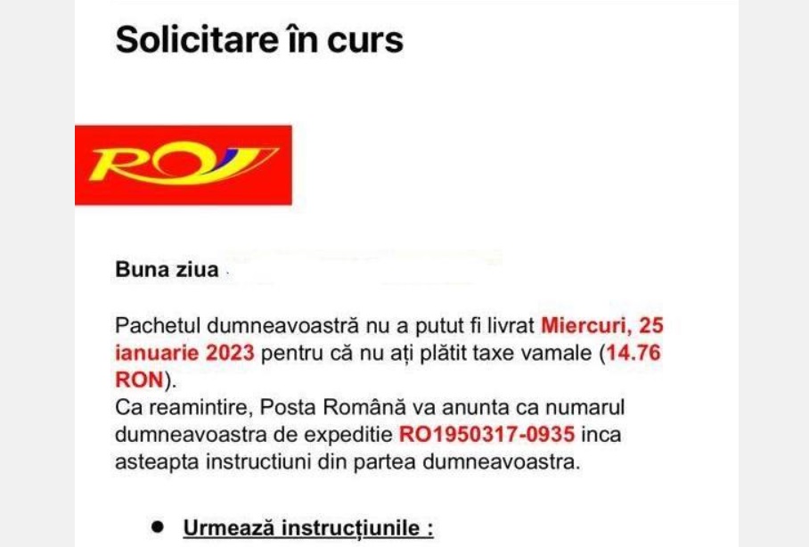 Țepe online în numele Poștei Române. Cum le evităm