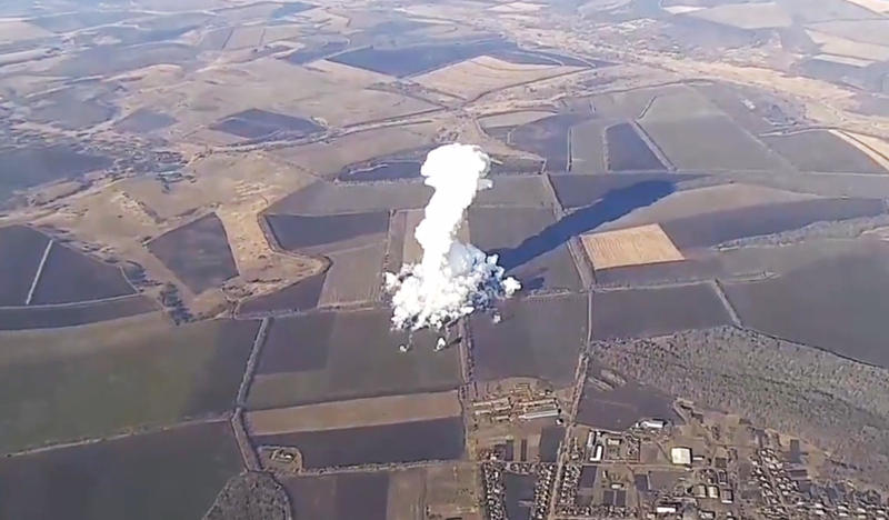 Rușii au reușit o lovitură ce a provocat o explozie ce seamănă cu o „mini” ciupercă nucleară VIDEO