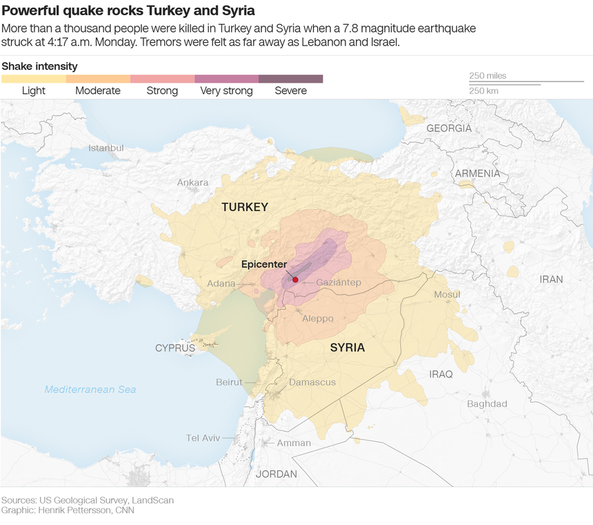 De ce au fost așa puternice cutremurele din Turcia și Siria. Expert: A fost mai degrabă un „epi-line” decât un „epicentru”