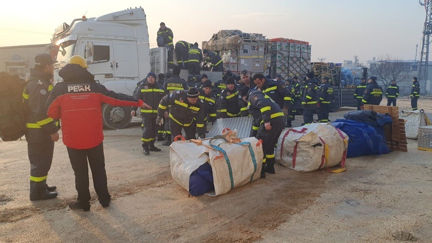 Cutremur în Turcia. Echipa de salvare trimisă de Romania a ajuns provincia Hatay. FOTO