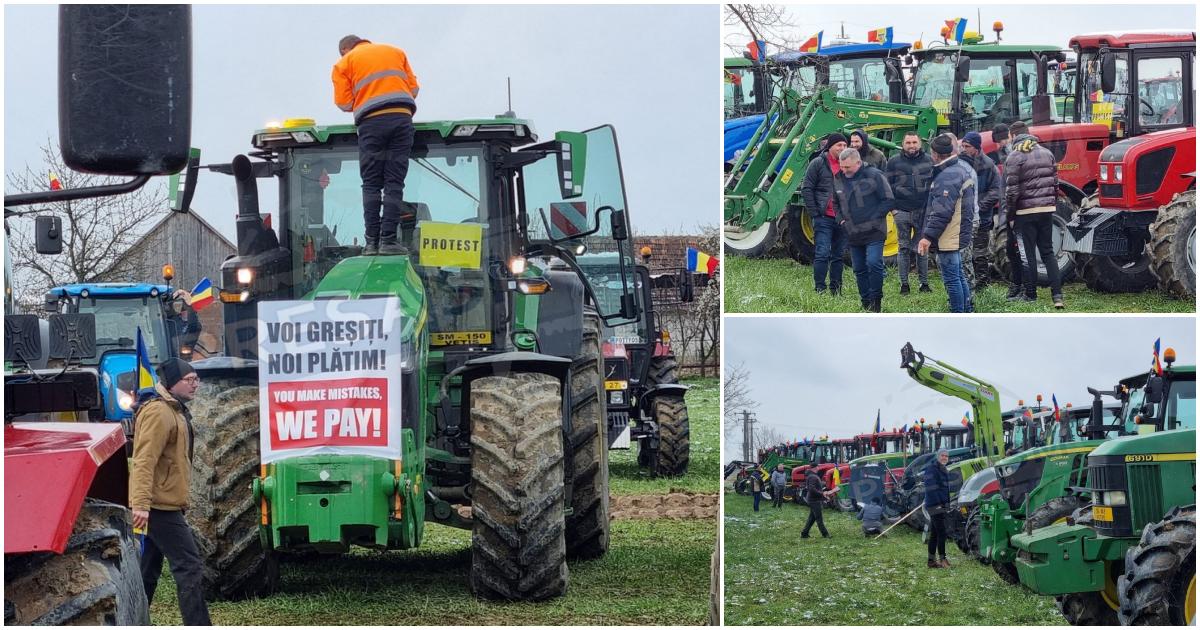 <strong>Mii de fermieri protestează în ţară. Sunt disperaţi de concurenţa neloială cruntă a grânelor ucrainene</strong>