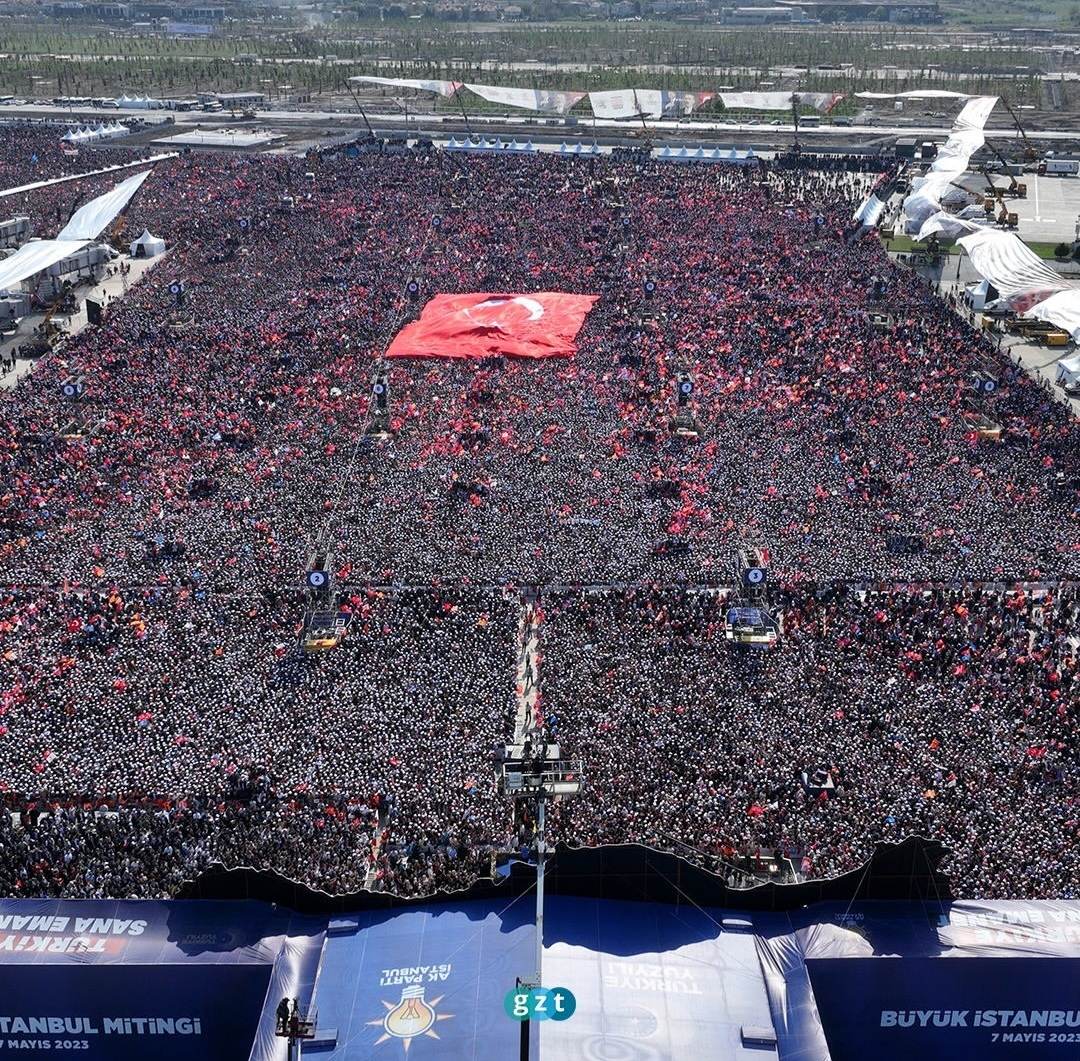 Miting electoral de amploare în Istanbul pentru susținerea lui Erdogan