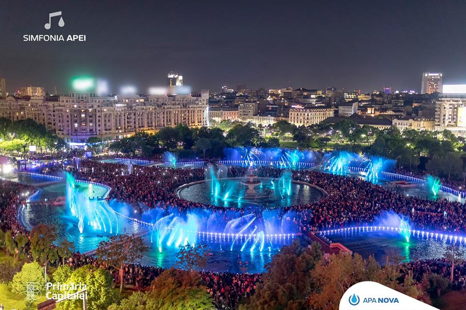 Spectacolul „Simfonia Apei” revine la București în acest weekend