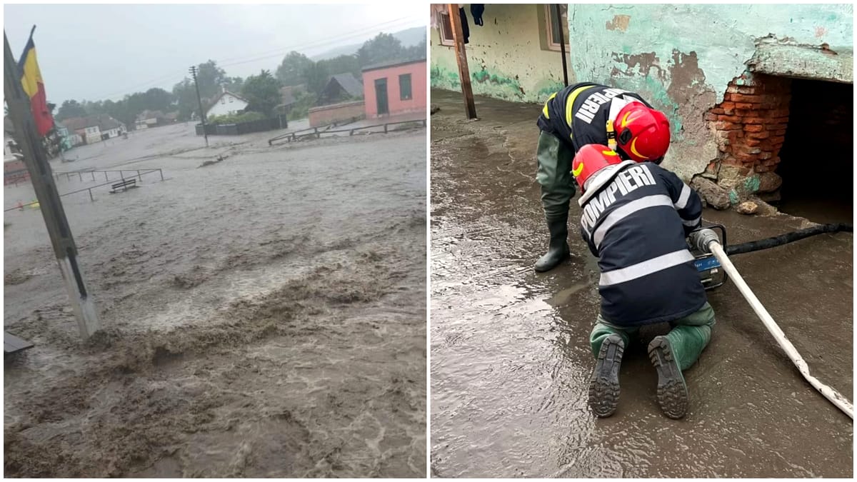 Alertă de inundații în România în Noaptea de Înviere. S-a emis cod galben
