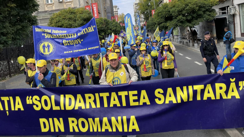 <strong>Protest în București. Mii de angajați din Sănătate ies joi în stradă</strong>