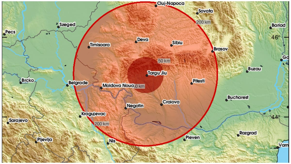 Cutremur important în România, în noaptea de 18 iulie 2023. Magnitudine de peste 4 a seismului