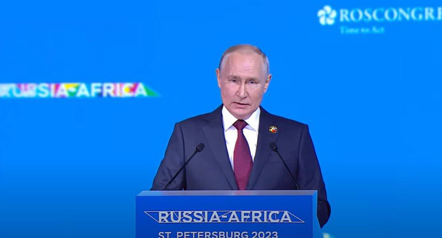 Putin deschide summitul Rusia-Africa de la Sankt Petersburg promiţând să livreze gratuit cereale în şase ţări africane, Burkina Faso, Zimbabwe, Mali, Somalia, Republica Centrafricană şi Eritreea