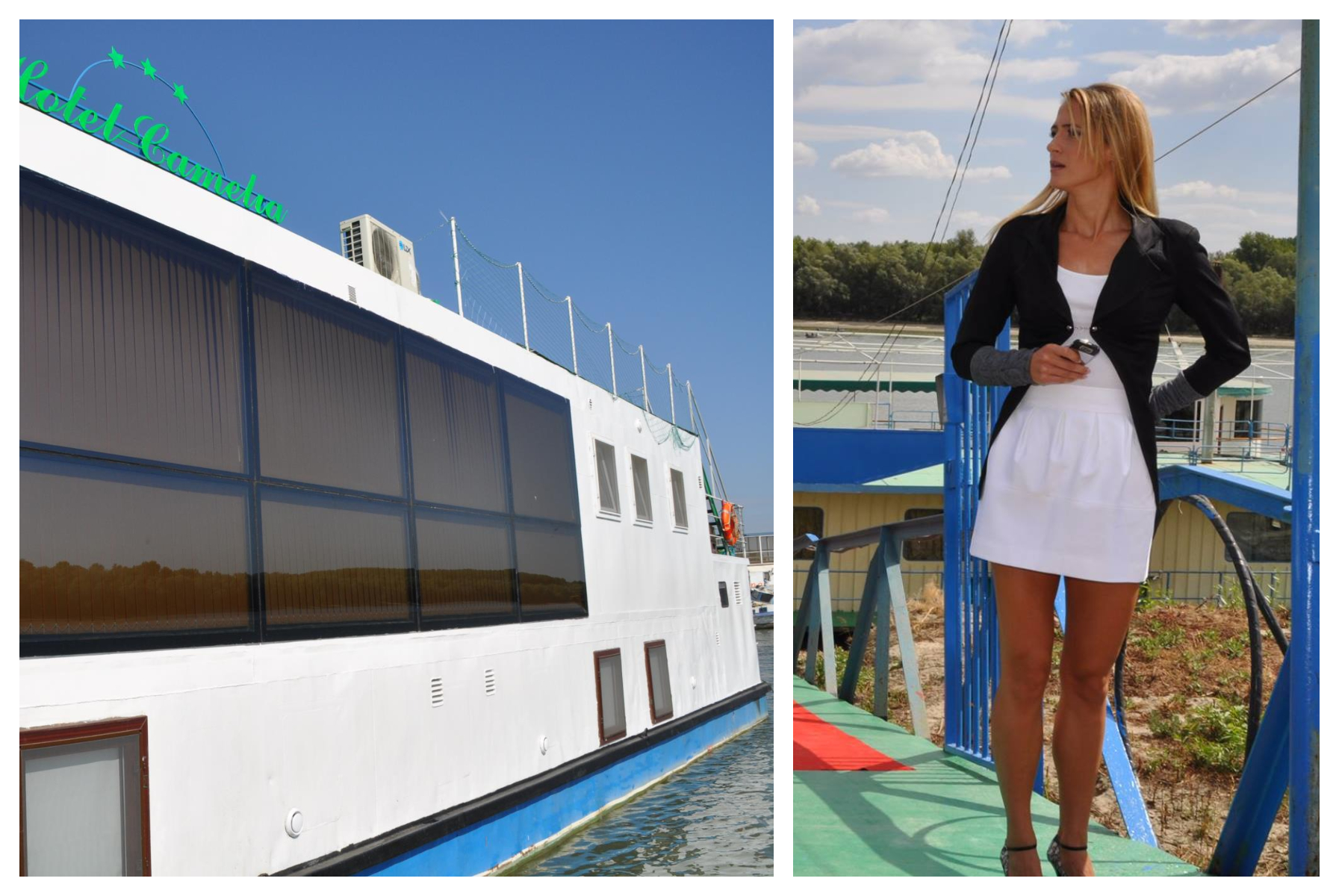 Așa arată hotelul și restaurantul plutitor al Cameliei Potec! Vaporașul poate fi închiriat pentru excursii private pe Dunăre