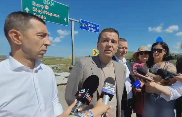 Sorin Grindeanu anunţă că tronsonul de autostradă Cheţani-Câmpia Turzii ar putea fi dat în folosinţă la finalul acestui an