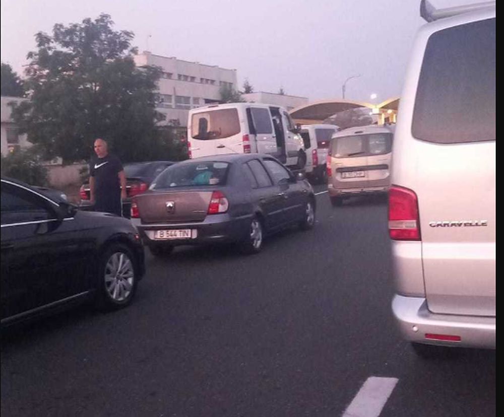  Traficul în Vama Giurgiu, blocat din cauza unui accident, reluat pe o singură arteră