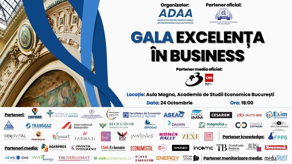 <strong>Gala Excelența în Business reflectă diversitatea și profunzimea performanței în lumea afacerilor</strong>