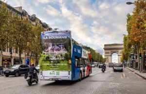 Campania outdoor de promovare a României ca destinaţie turistică, la Paris  – Buget de 111.000 de euro. Obiectivele promovate sunt Transfăgărăşanul, Mănăstirea Suceviţa şi Castelul Peleş