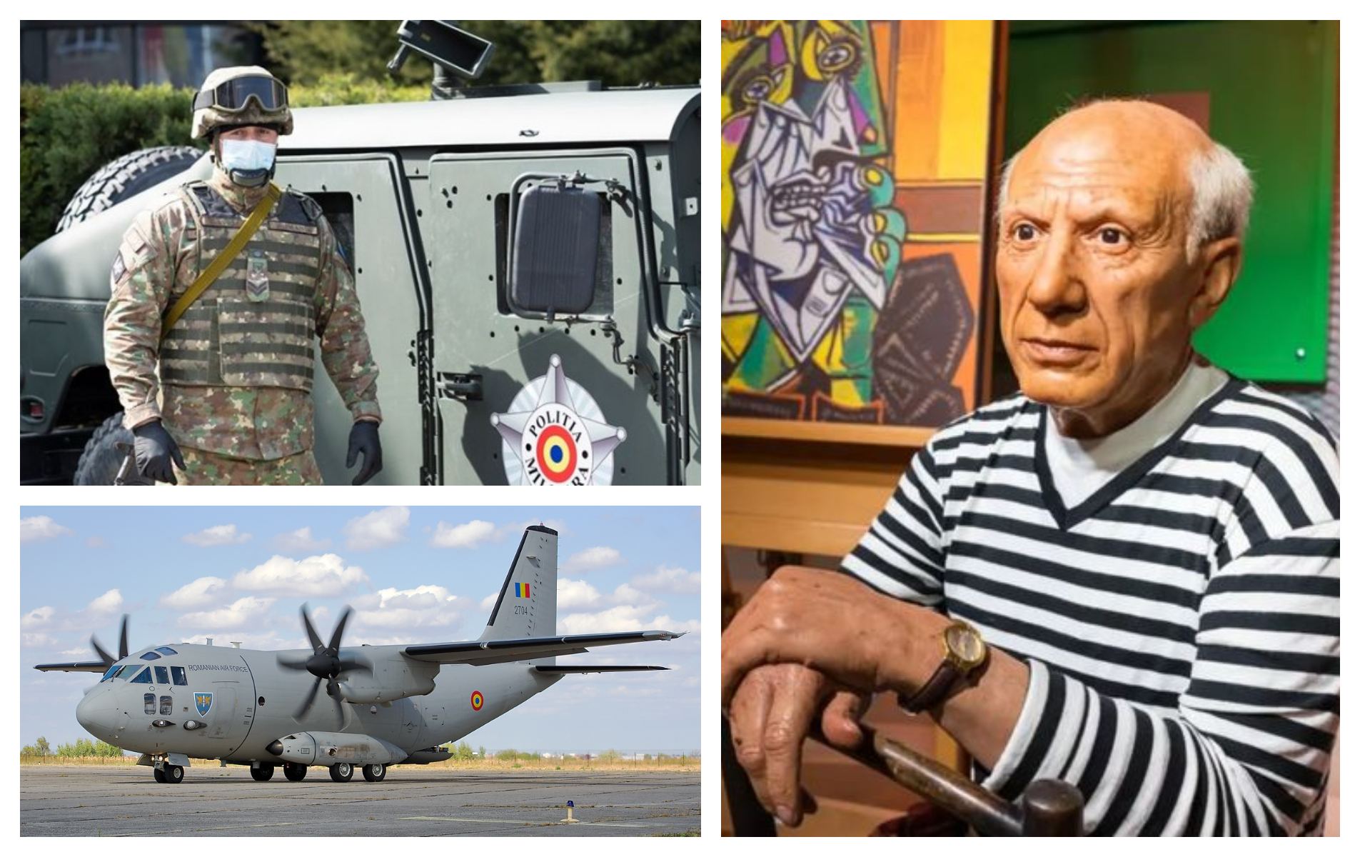 Operele lui Picasso ajung la București cu avioane și pază militară. 136 milioane de euro este valoarea lor de asigurare