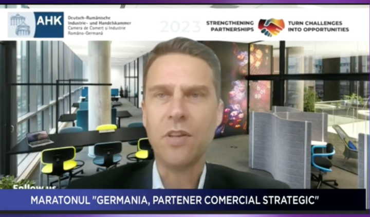PROFIT NEWS TV – Maratonul Afacerilor Germane în România – Sebastian Metz, preşedinte AHK: Avem nevoie de mult mai multă atenţie politică şi de o schimbare a mentalităţii
