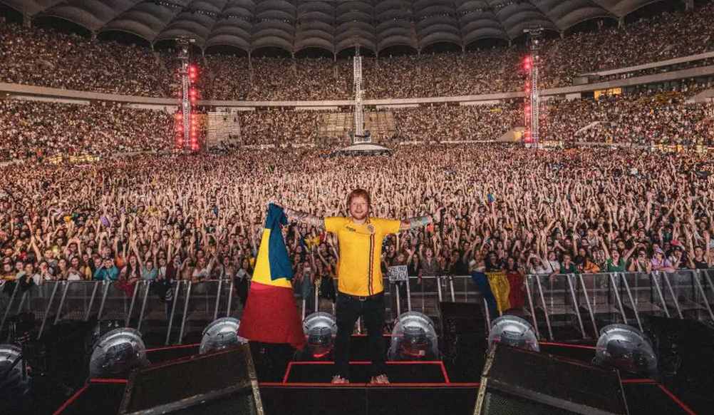 Ed Sheeran concertează la București în 2024! Prezentul turneu a bătut recorduri de popularitate și încasări