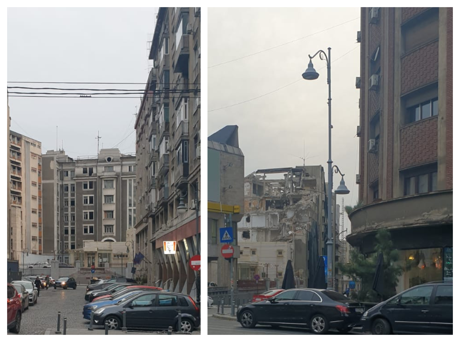 O clădire emblematică a Bucureștiului dispare! Demolare cu scandal din cauza norului de praf ce a cuprins centrul Capitalei
