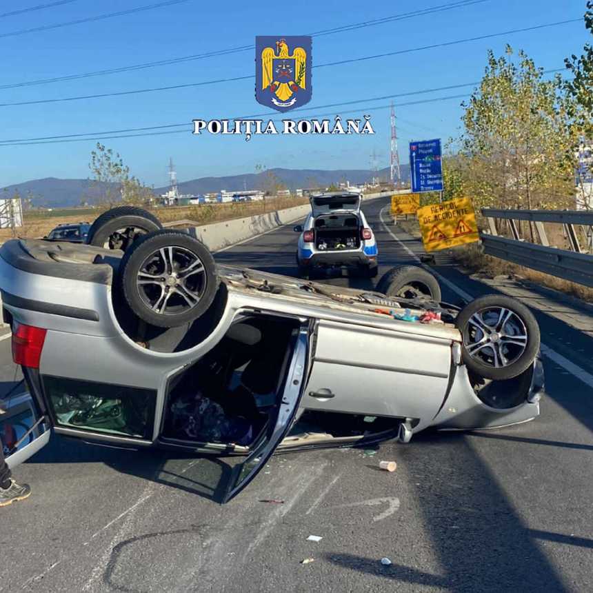 Trafic restricţionat pe Centura ocolitoare a municipiului Braşov, din cauza unui accident rutier