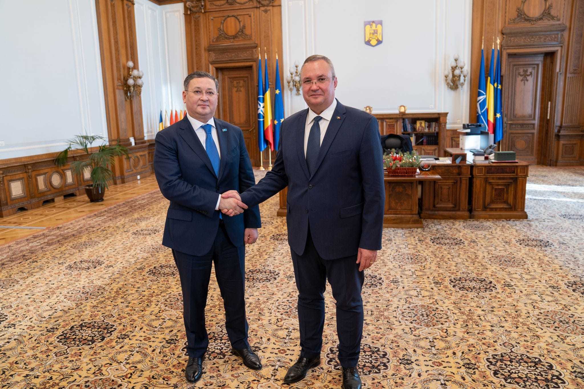 Nicolae Ciucă, întrevedere cu cu ministrul kazah al Afacerilor Externe, Murat Nurtleu / Discuţii despre consolidarea relaţiilor cu Kazahstan, în mod special cele privind importurile energetice
