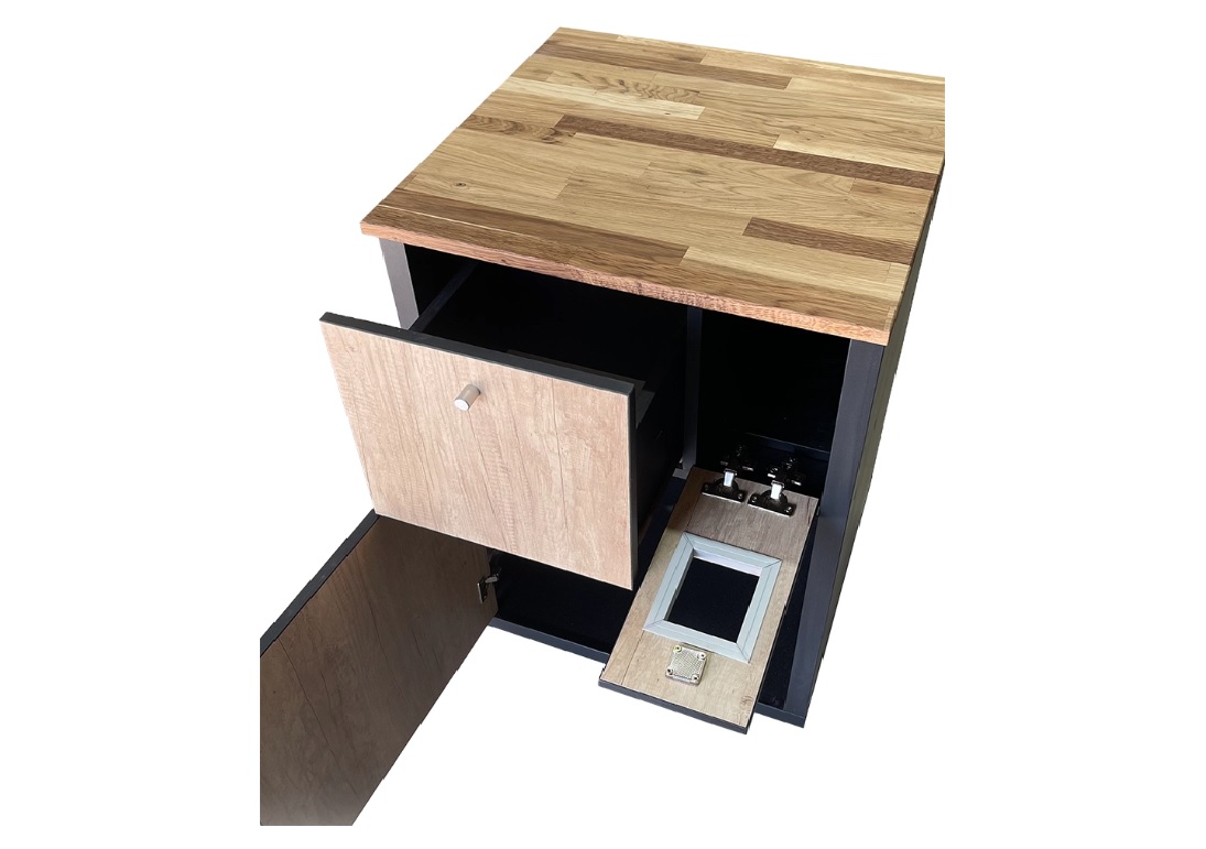 Cabinetele pentru aparatele de cafea: Modele practice pentru automatele de cafea și consumabile
