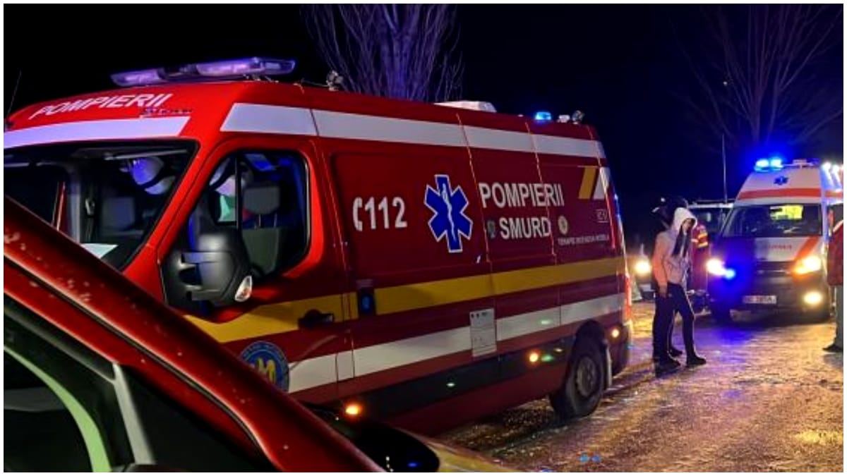 Accident grav în județul Sibiu. Trei adulți și un copil au ajuns de urgență la spital