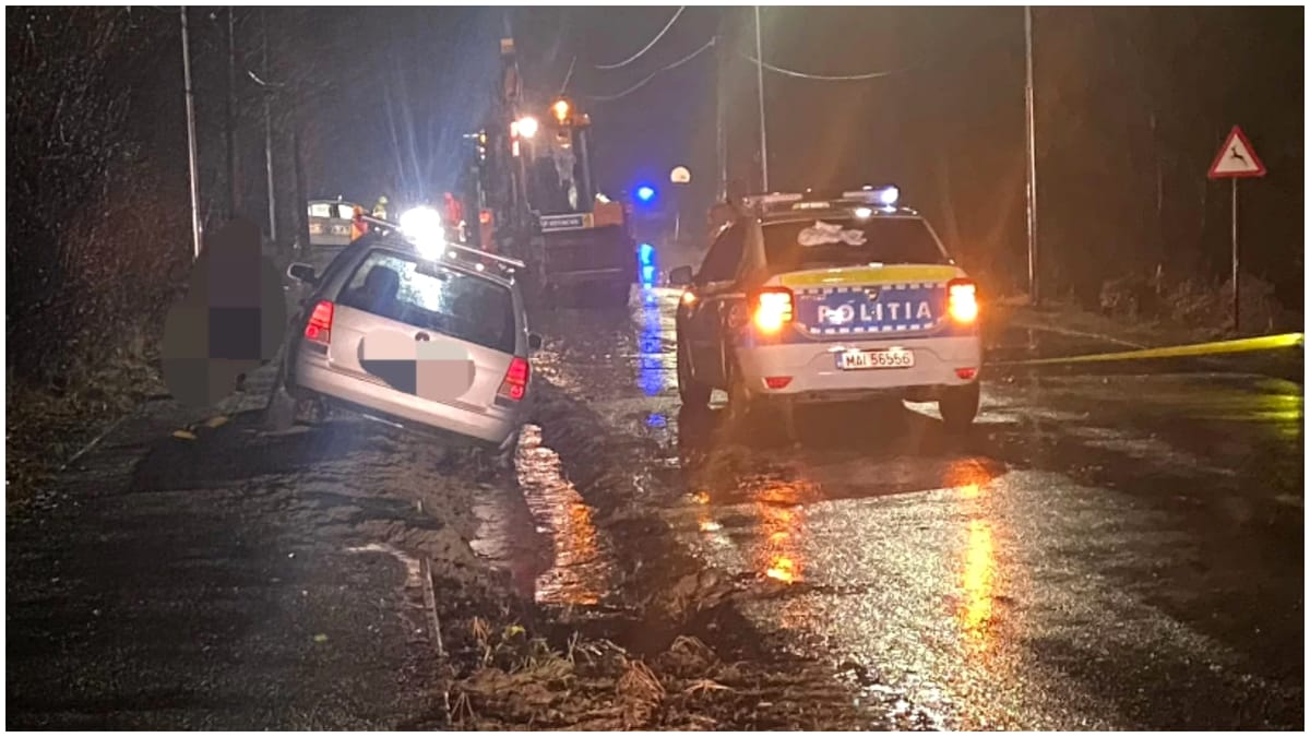 Accident grav în Sibiu: polițist care dirija circulația, lovit în plin de o mașină. A ajuns în stare gravă la spital