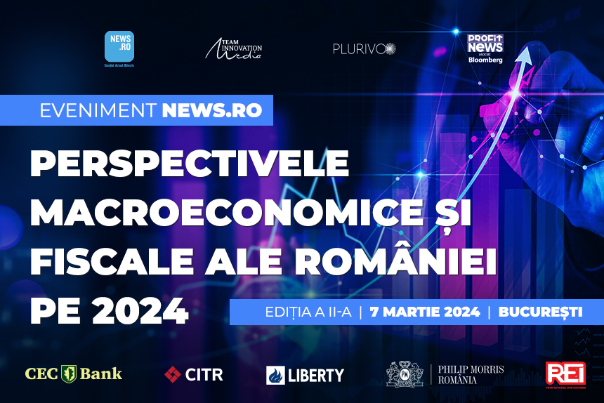 Paul-Dieter Cârlănaru, CEO al CITR, participă la evenimentul premium News.ro “Perspectivele macroeconomice şi fiscale ale României pe 2024”