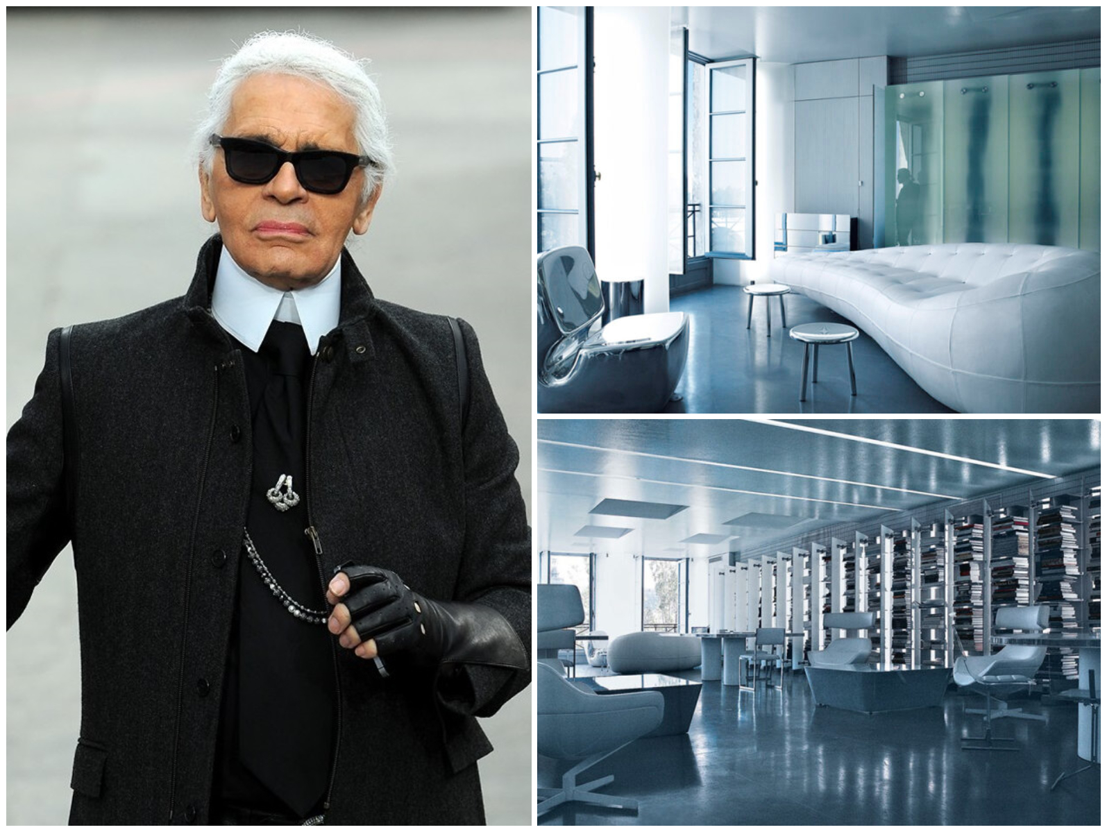 Locuința din Paris ce a aparținut lui Karl Lagerfeld a fost licitată la 10 milioane de euro. Apartamentul are 3 camere /FOTO!