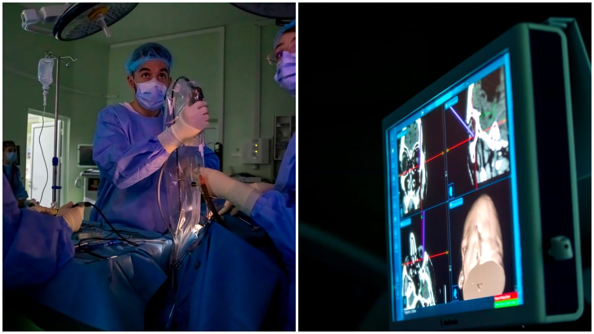 Premieră medicală în România: pacient operat pe creier, prin pleoapă, la Spitalul Militar