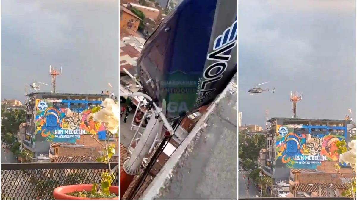 Incident dramatic în Columbia. Un elicopter cu turiști se ciocnește de o clădire