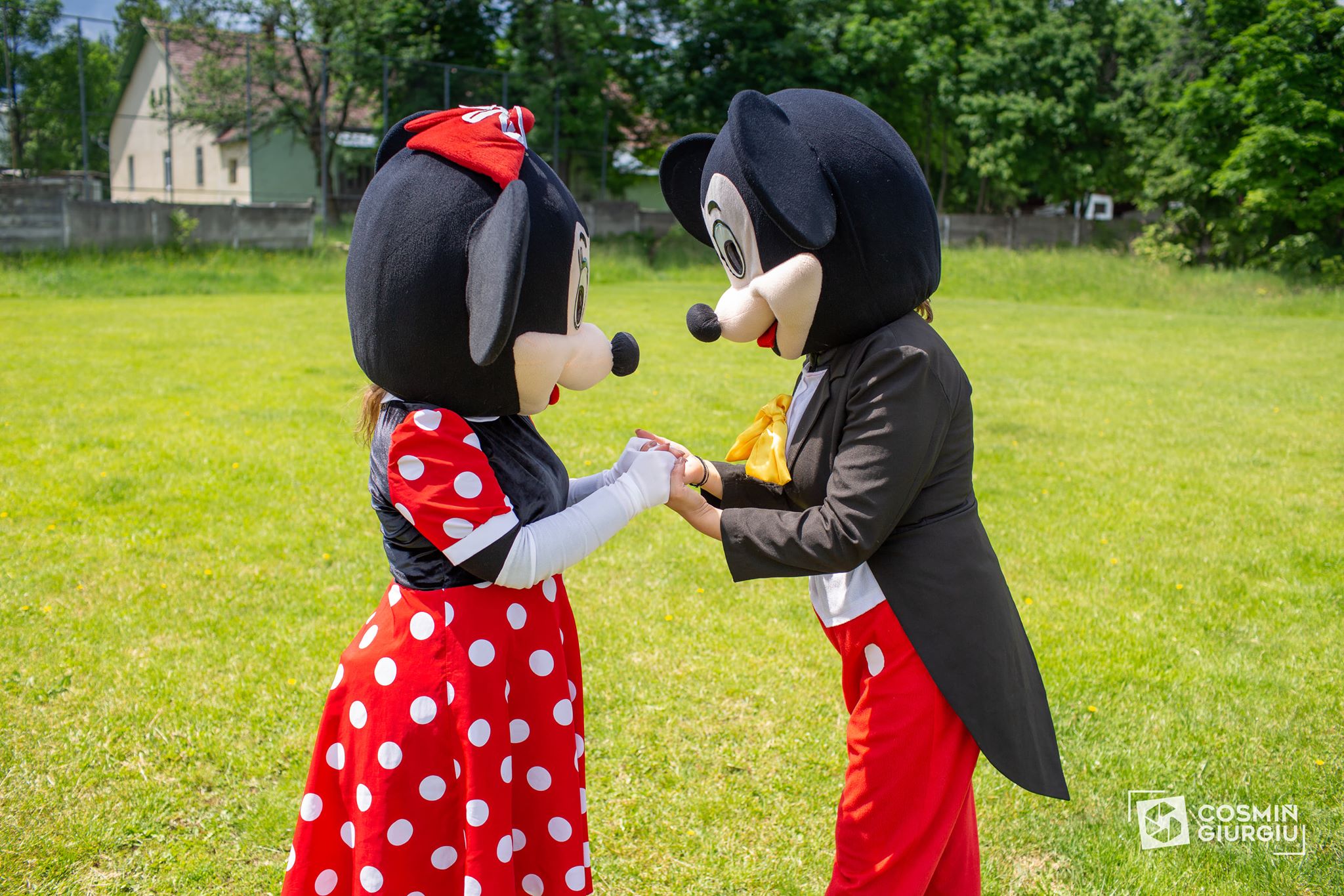 Doi români costumați în Mickey și Minnie Mouse, prinși jefuind turiștii în Italia