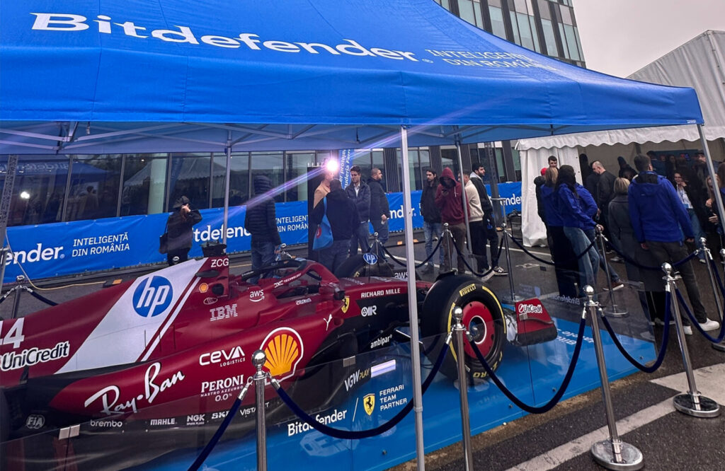 Ferrari de Formula 1 de 15 milioane de euro, expus la București! Ce firmă românească este în parteneriat cu Scuderia Ferrari