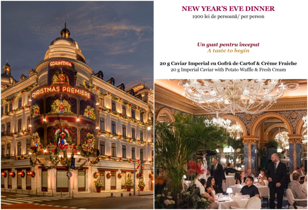 Cât costă Revelionul la cel mai scump hotel din București. Luxul